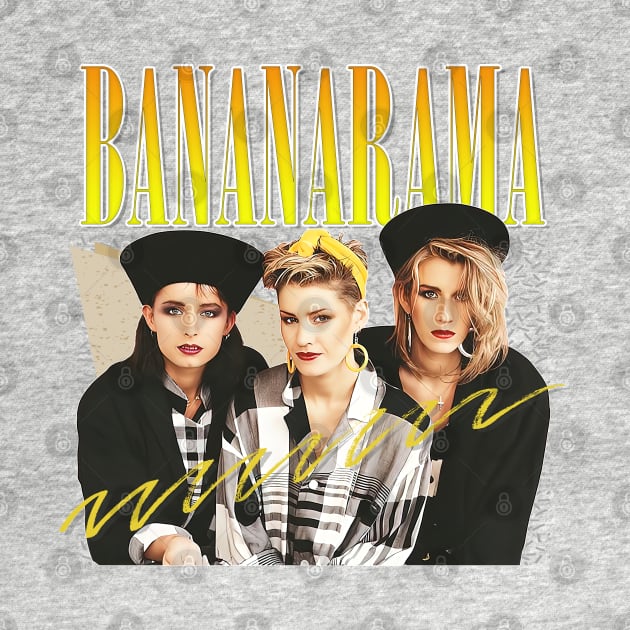 Bananarama - Retro 80s Fan Art Design by DankFutura